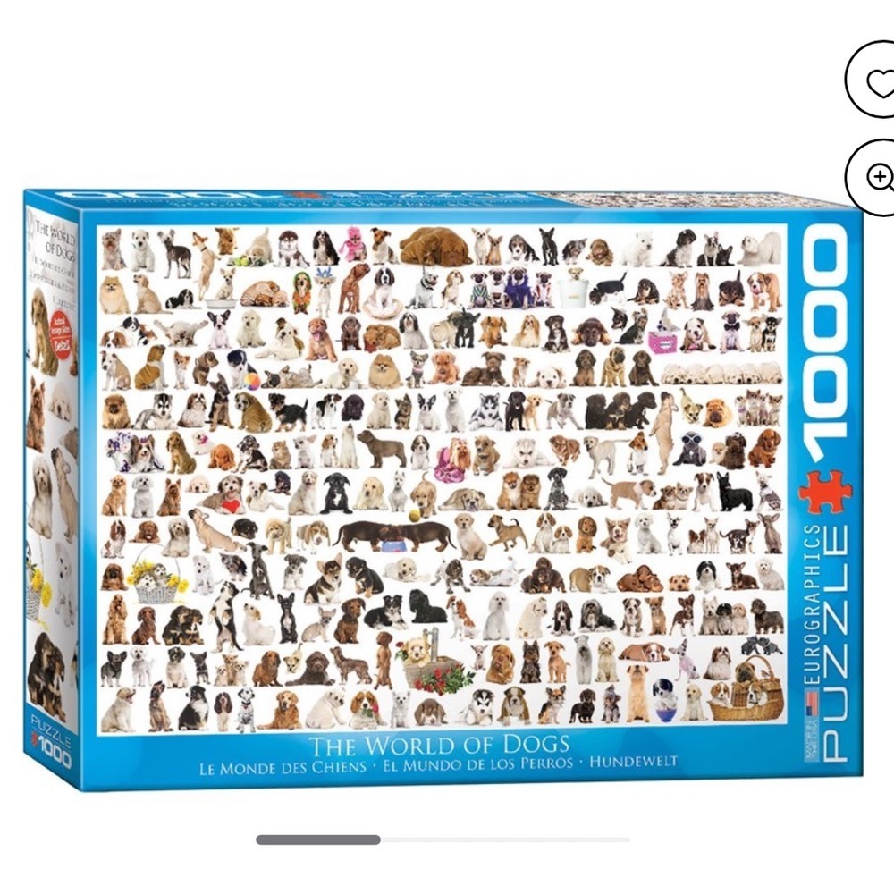 EUROGRAPHICS ⭐️  puzzle “World of dogs” 1000 piece